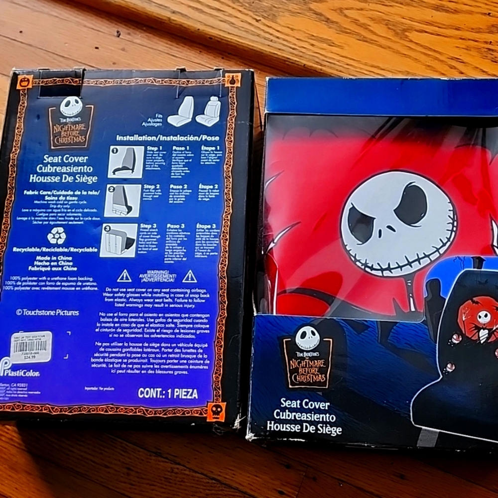 2 Disney Nightmare before Christmas car seat covers